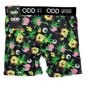 Odd Sox SpongeBob Gary Boxer Briefs Underwear Mens Medium Nickelodeon Fun Gift